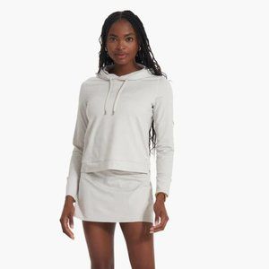 Vuori Halo Essential Hoodie in Dove Gray Heather Size Small